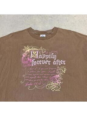 Vintage Y2K Kerusso “I Will Live Happily Forever After” John 14:3 J